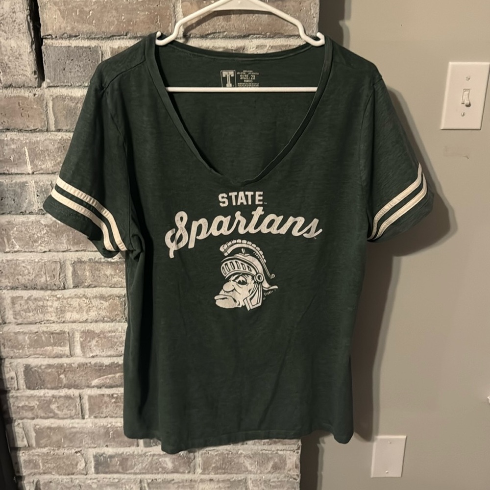Women’s 2X MSU short sleeve tee